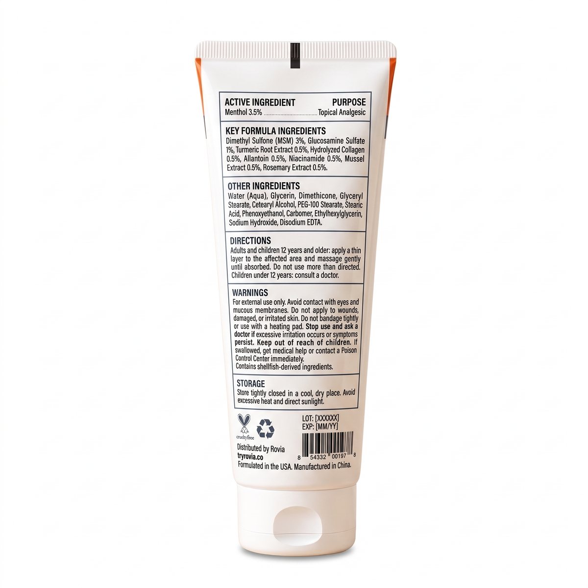 Joint Massage Cream